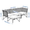 ИКЕА 3-местный модульный диван JUTHOLMEN ЮТХОЛЬМЕН, 993.851.74 - Home Club, изображение 6