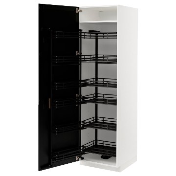 ИКЕА Высокий шкаф с выдвижным буфетным шкафом METOD МЕТОД, 794.720.06 - Home Club