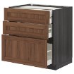 ИКЕА Напольный шкаф 3 фронт панели METOD МЕТОД / MAXIMERA МАКСИМЕРА, 694.763.21 - Home Club