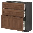 ИКЕА Стойка с тремя ящиками METOD МЕТОД / MAXIMERA МАКСИМЕРА, 094.763.76 - Home Club