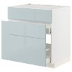 ІКЕА Підлогова шафа + 3 фронт. панелі METOD МЕТОД / MAXIMERA МАКСИМЕРА, 794.795.69 - Home Club