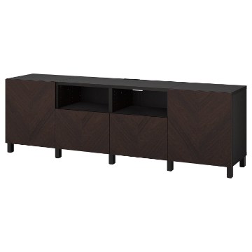 ИКЕА Тумба под телевизор с дверцами и ящиками BESTÅ БЕСТО, 694.359.34 - Home Club