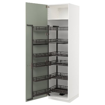 ИКЕА Высокий шкаф с выдвижным буфетным шкафом METOD МЕТОД, 094.865.25 - Home Club