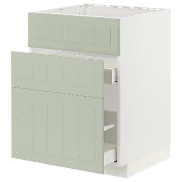 ІКЕА Підлогова шафа + 3 фронт. панелі METOD МЕТОД / MAXIMERA МАКСИМЕРА, 394.873.21 - Home Club