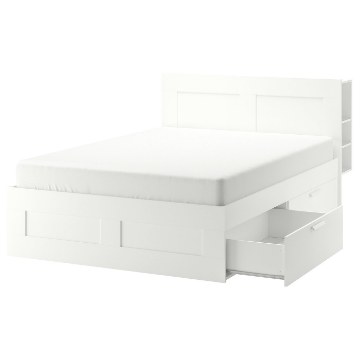 ИКЕА Рама кровати с ящиком BRIMNES БРИМНЭС, 590.991.55 - Home Club