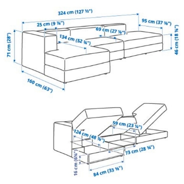 ИКЕА Модуль дивана 3 JÄTTEBO, 896.076.89 - Home Club