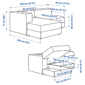 ИКЕА Модуль дивана 2 JÄTTEBO, 196.076.40 - Home Club