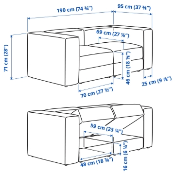 ІКЕА Модульний диван JÄTTEBO, 796.082.36 - Home Club