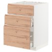ІКЕА Підлогова шафа + 3 фронт. панелі METOD МЕТОД / MAXIMERA МАКСИМЕРА, 694.029.95 - Home Club