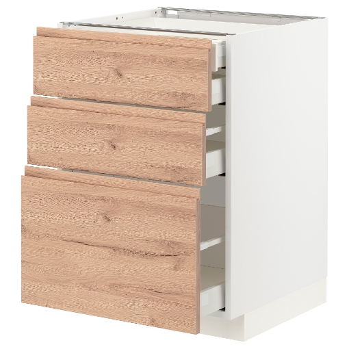 ИКЕА Напольный шкаф 3 фронт панели METOD МЕТОД / MAXIMERA МАКСИМЕРА ...