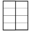 Коробка для раздвижных дверей с направляющими, черный, 200 x 236 см