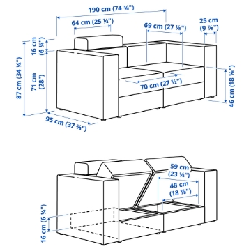 ІКЕА Модульний диван JÄTTEBO, 496.082.90 - Home Club