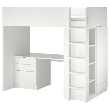 ИКЕА Кровать на антресоли SMÅSTAD СМОСТАД, 895.201.58 - Home Club