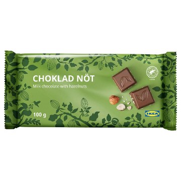 ИКЕА Плитка молочного шоколада CHOKLAD NÖT, 305.247.52 - Home Club