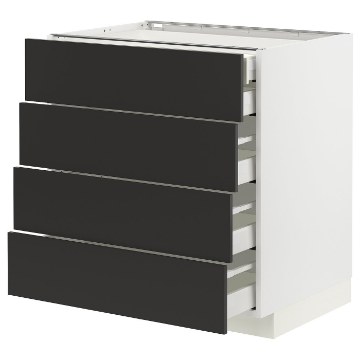 ИКЕА Напольный шкаф 4 фронт. панели METOD МЕТОД / MAXIMERA МАКСИМЕРА, 394.980.94 - Home Club