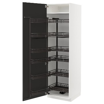 ИКЕА Высокий шкаф с выдвижным буфетным шкафом METOD МЕТОД, 694.989.50 - Home Club