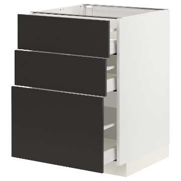 ІКЕА Шафа стояча з 3 шухлядами METOD МЕТОД / MAXIMERA МАКСИМЕРА, 294.989.52 - Home Club