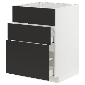 ІКЕА Підлогова шафа + 3 фронт. панелі METOD МЕТОД / MAXIMERA МАКСИМЕРА, 094.986.89 - Home Club
