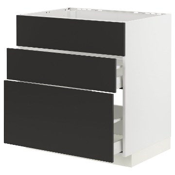 ІКЕА Підлогова шафа + 3 фронт. панелі METOD МЕТОД / MAXIMERA МАКСИМЕРА, 894.980.20 - Home Club