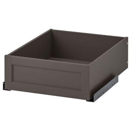IKEA 105.095.16, КОМПЛИМЕНТ, Ящик с фронтальной панелью, темно-серый ...