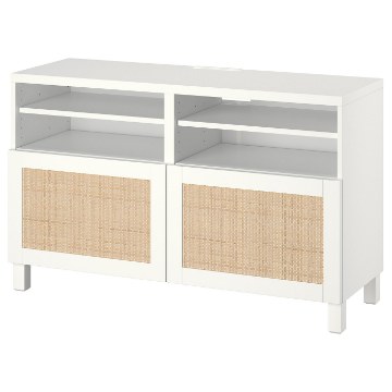 ИКЕА Скамейка под телевизор с дверцами BESTÅ БЕСТО, 994.204.98 - Home Club