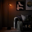 ИКЕА Напольный светильник с лампой HÅRSLINGA / MOLNART, 095.096.59 - Home Club, изображение 3
