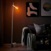 ИКЕА Напольный светильник с лампой HÅRSLINGA / MOLNART, 995.055.91 - Home Club, изображение 3