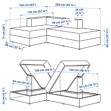 ИКЕА Модули шезлонгов JÄTTEBO, 996.077.35 - Home Club