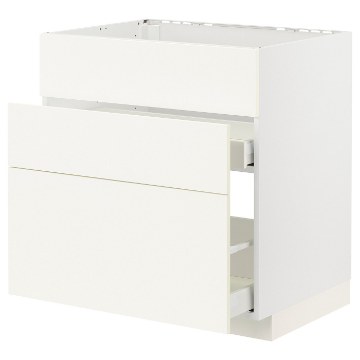 ІКЕА Підлогова шафа + 3 фронт. панелі METOD МЕТОД / MAXIMERA МАКСИМЕРА, 995.071.75 - Home Club