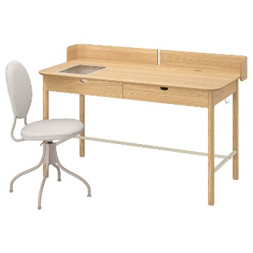 ИКЕА Письменный стол и стул RIDSPÖ / BJÖRKBERGET БЬЙОРКБЕРГЕТ, 195.028.17 - Home Club