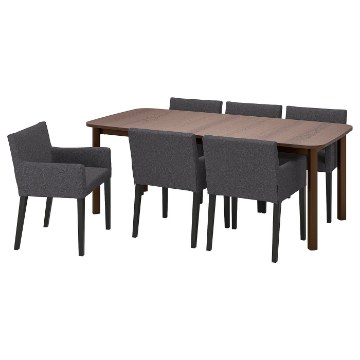 ІКЕА Стіл і 6 стільців STRANDTORP СТРАНДТОРП / MÅRENÄS, 895.188.29 - Home Club