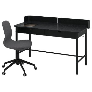 ИКЕА Письменный стол и стул RIDSPÖ / LÅNGFJÄLL ЛОНГФЬЕЛЛЬ, 595.028.77 - Home Club