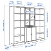 ИКЕА Комбинация раздвижных стеклянных дверей TONSTAD, 395.150.60 - Home Club, изображение 4