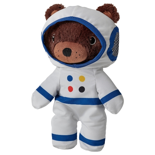 ИКЕА Плюшевый космонавт в скафандре AFTONSPARV, 405.515.42 - Home Club