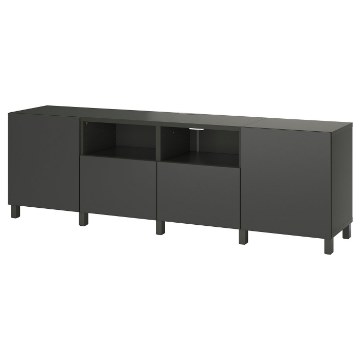 ИКЕА Тумба под телевизор с дверцами и ящиками BESTÅ БЕСТО, 995.560.38 - Home Club
