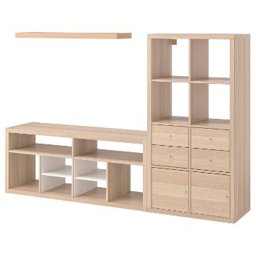 ИКЕА Шкаф для телевизора KALLAX КАЛЛАКС / LACK ЛАКК, 295.521.71 - Home Club