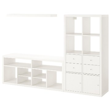 ИКЕА Шкаф для телевизора KALLAX КАЛЛАКС / LACK ЛАКК, 095.521.72 - Home Club