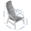 ИКЕА Кресло с подушкой SALNÖ / GRYTTOM, 195.344.13 - Home Club, изображение 9