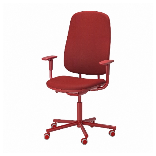 ІКЕА Офісне крісло з підлокітниками SMÖRKULL, 605.034.37 - Home Club