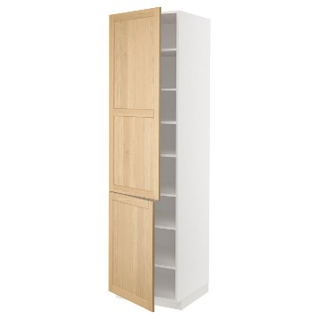 ИКЕА Высокий шкаф с полками METOD МЕТОД, 495.094.12 - Home Club