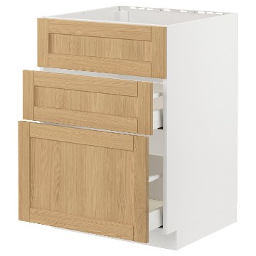 ІКЕА Підлогова шафа + 3 фронт. панелі METOD МЕТОД / MAXIMERA МАКСИМЕРА, 095.091.88 - Home Club