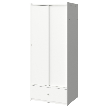 Шкаф купе Пакс Хасвик 14 white ИКЕА (IKEA)