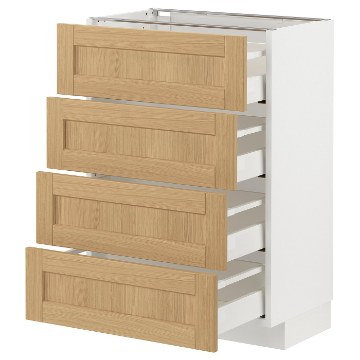 ІКЕА Підлогова шафа 4 фронт. панелі METOD МЕТОД / MAXIMERA МАКСИМЕРА, 795.092.03 - Home Club