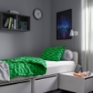 ІКЕА Ліжковий каркас з 3 відділеннями для постільної білизни SLÄKT СЛЕКТ, 893.860.70 - Home Club, зображення 3
