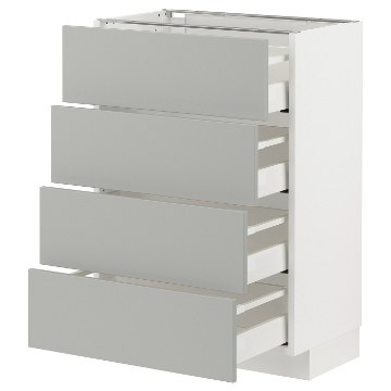 ИКЕА Напольный шкаф 4 фронт. панели METOD МЕТОД / MAXIMERA МАКСИМЕРА, 395.391.55 - Home Club