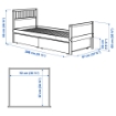 ИКЕА Кровать с выдвижными ящиками SMYGA, 594.441.42 - Home Club, изображение 2