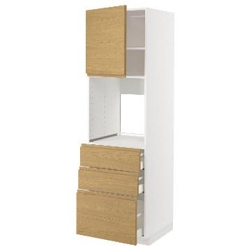 ИКЕА Высокий шкаф для духовки METOD МЕТОД / MAXIMERA МАКСИМЕРА, 395.388.39 - Home Club