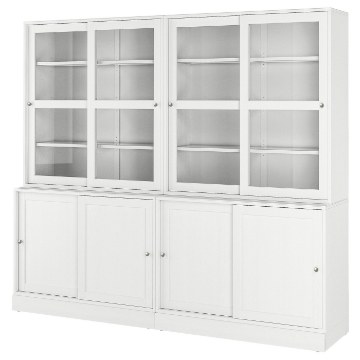 ИКЕА Комбинация раздвижных стеклянных дверей HAVSTA ХАВСТА, 195.348.80 - Home Club