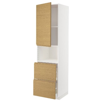 ИКЕА Высокий шкаф для микроволновки METOD МЕТОД / MAXIMERA МАКСИМЕРА, 295.382.98 - Home Club