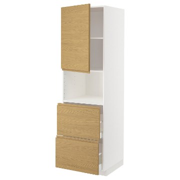 ИКЕА Высокий шкаф для микроволновки METOD МЕТОД / MAXIMERA МАКСИМЕРА, 295.386.94 - Home Club